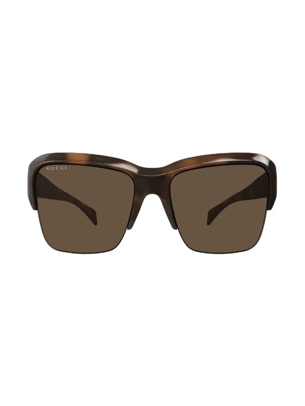 New Gucci Women's Sunglasses Havana Brown Lens Injected Frame GG2024S 002 57